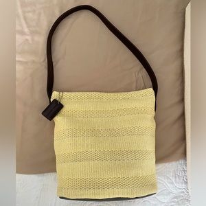 NWOT Stone Mountain Bucket Bag Leather Crochet